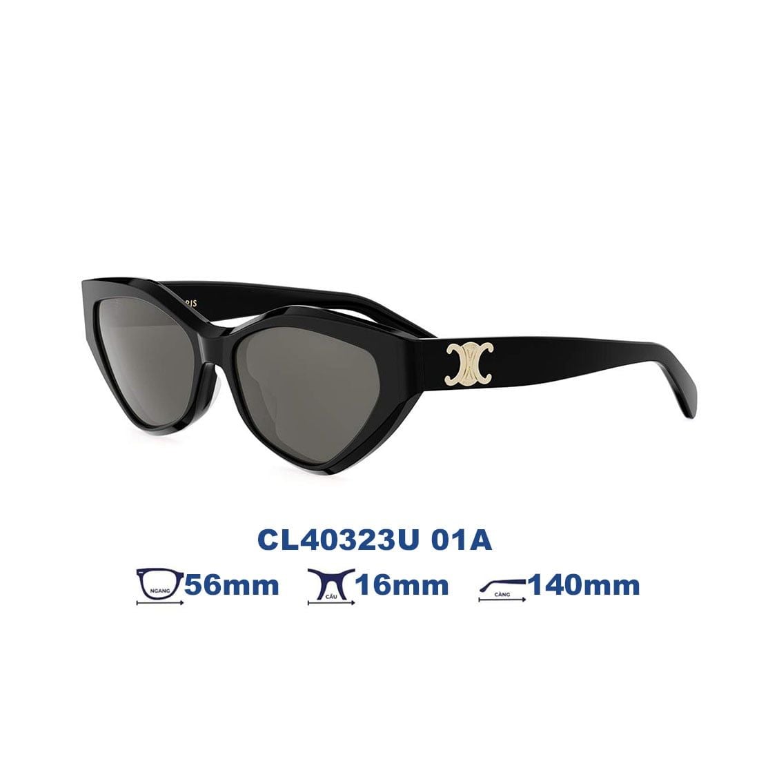 Kính mát CELINE CL40323U 01A