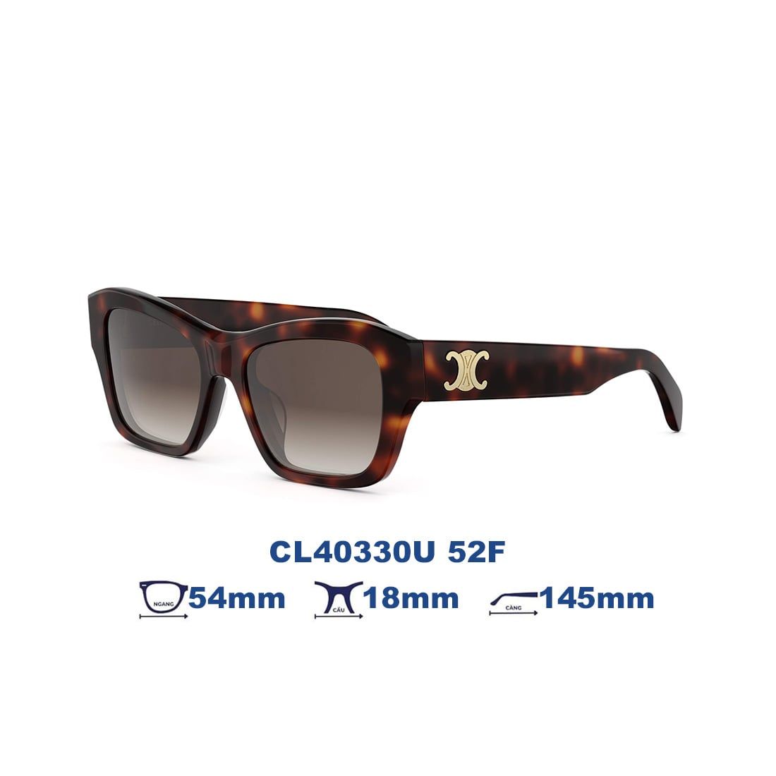 Kính mát CELINE CL40330U 52F