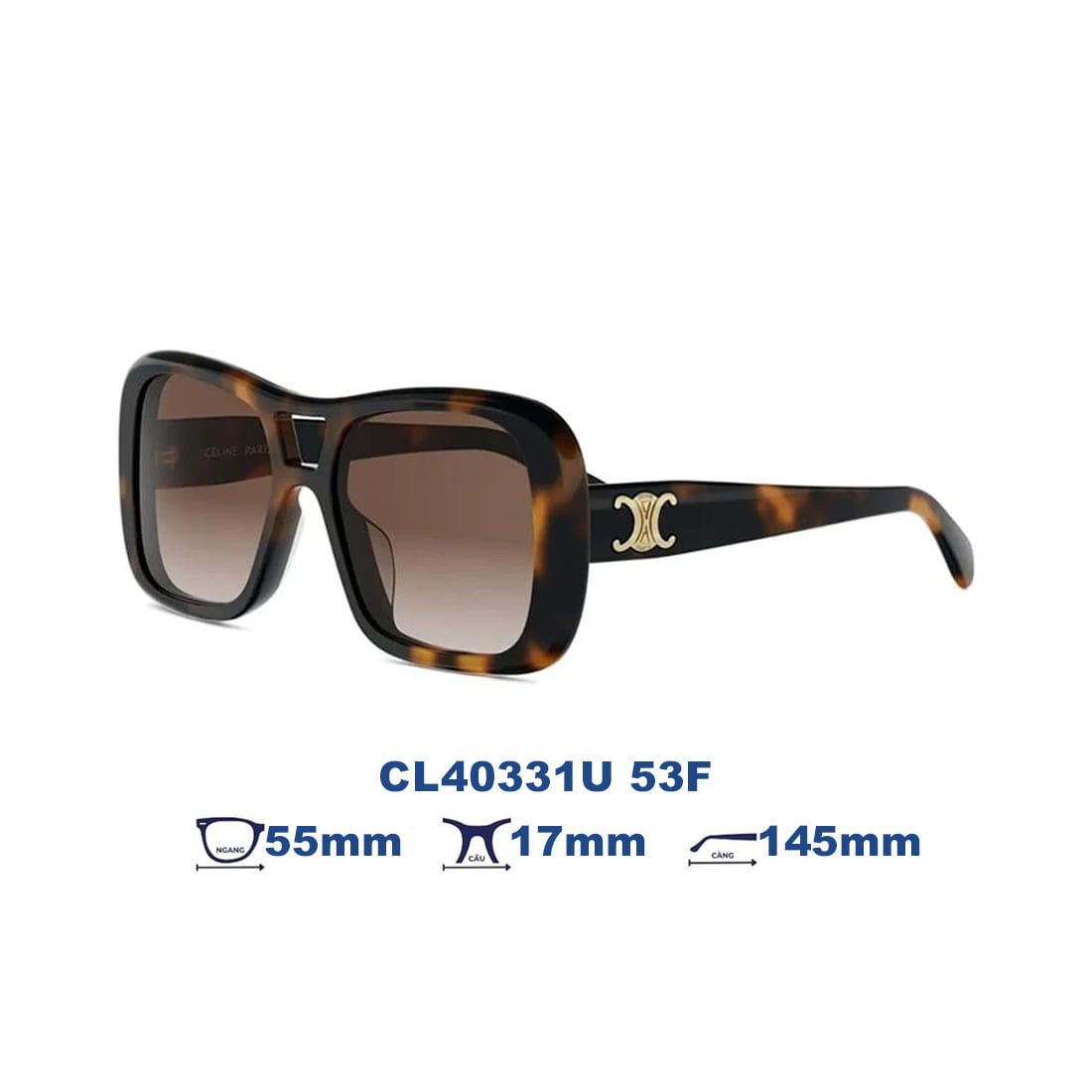 Kính mát CELINE CL40331U 53F