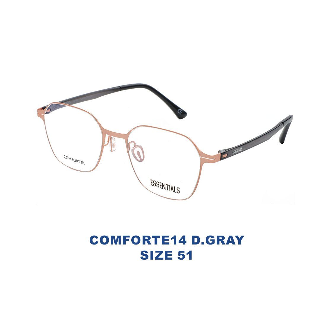  Gọng kính ESSENTIALS COMFORTE14 D.GRAY 