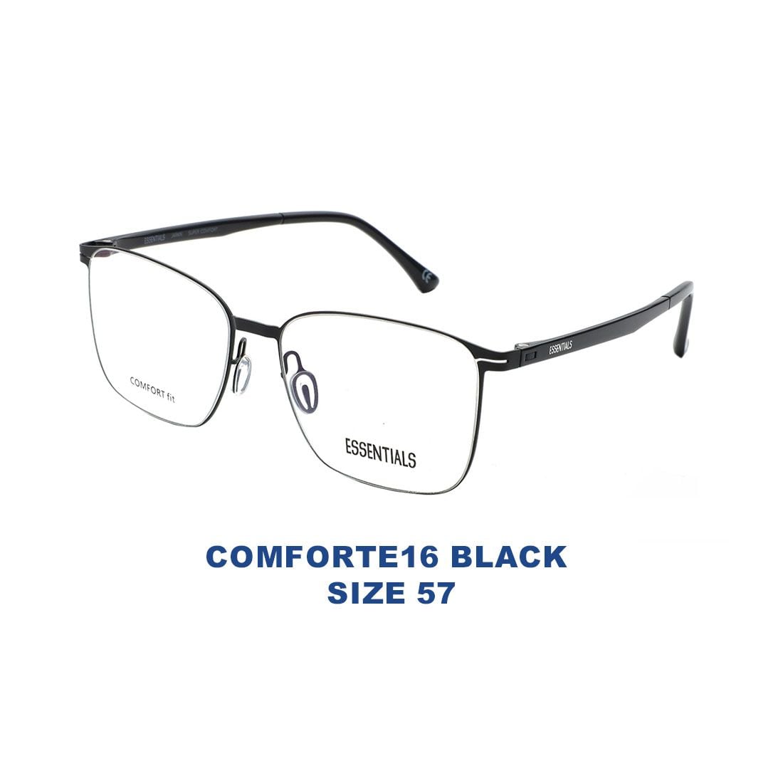  Gọng kính ESSENTIALS COMFORTE16 BLACK 