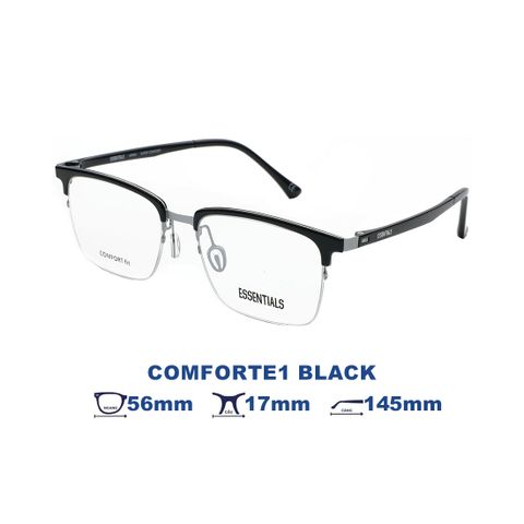 Gọng kính ESSENTIALS COMFORTE1 BLACK