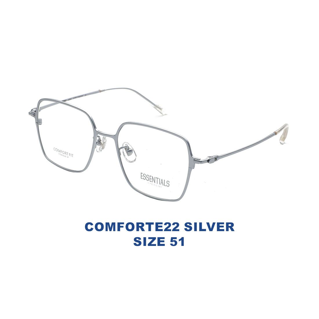  Gọng kính ESSENTIALS COMFORTE22 SILVER 