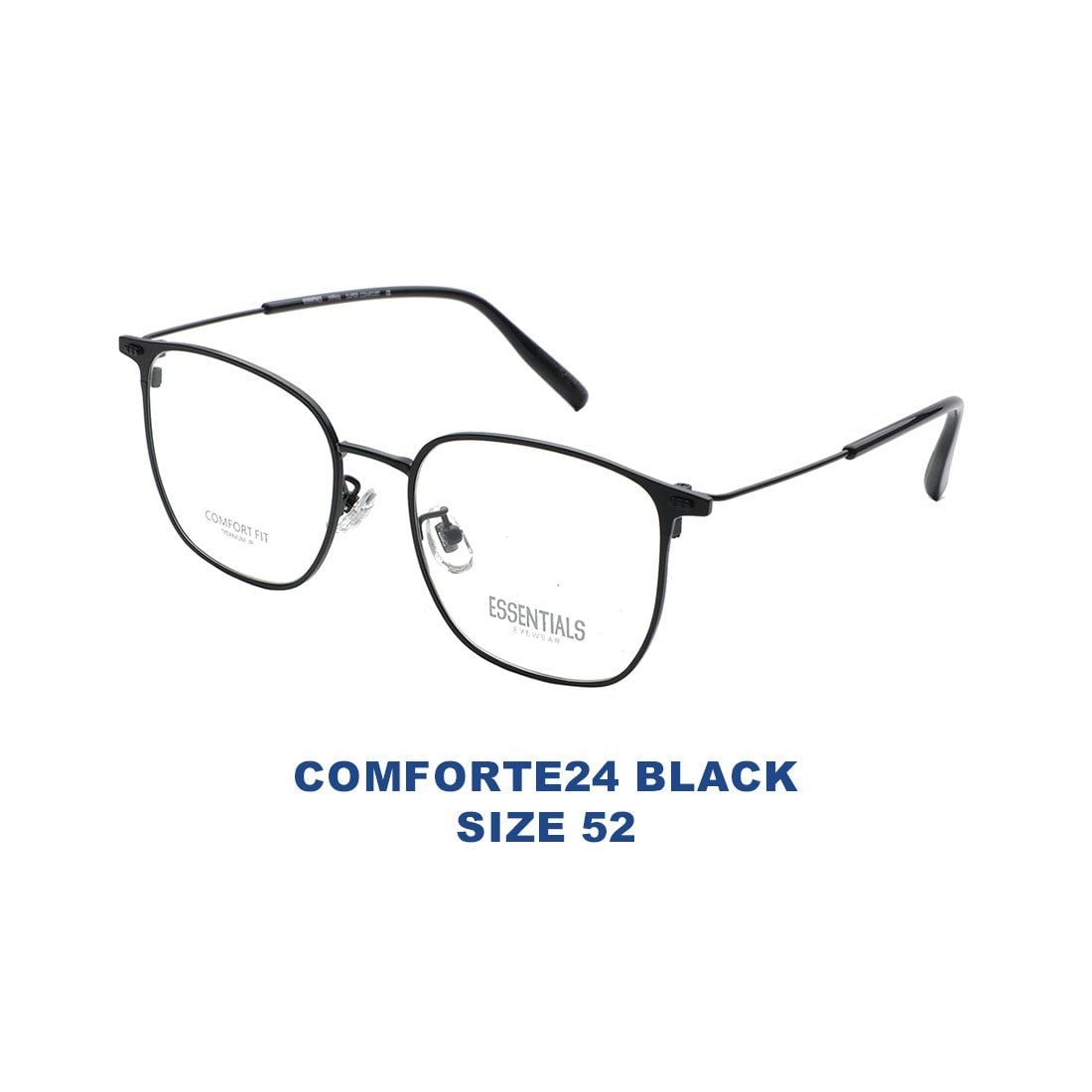  Gọng kính ESSENTIALS COMFORTE24 BLACK 