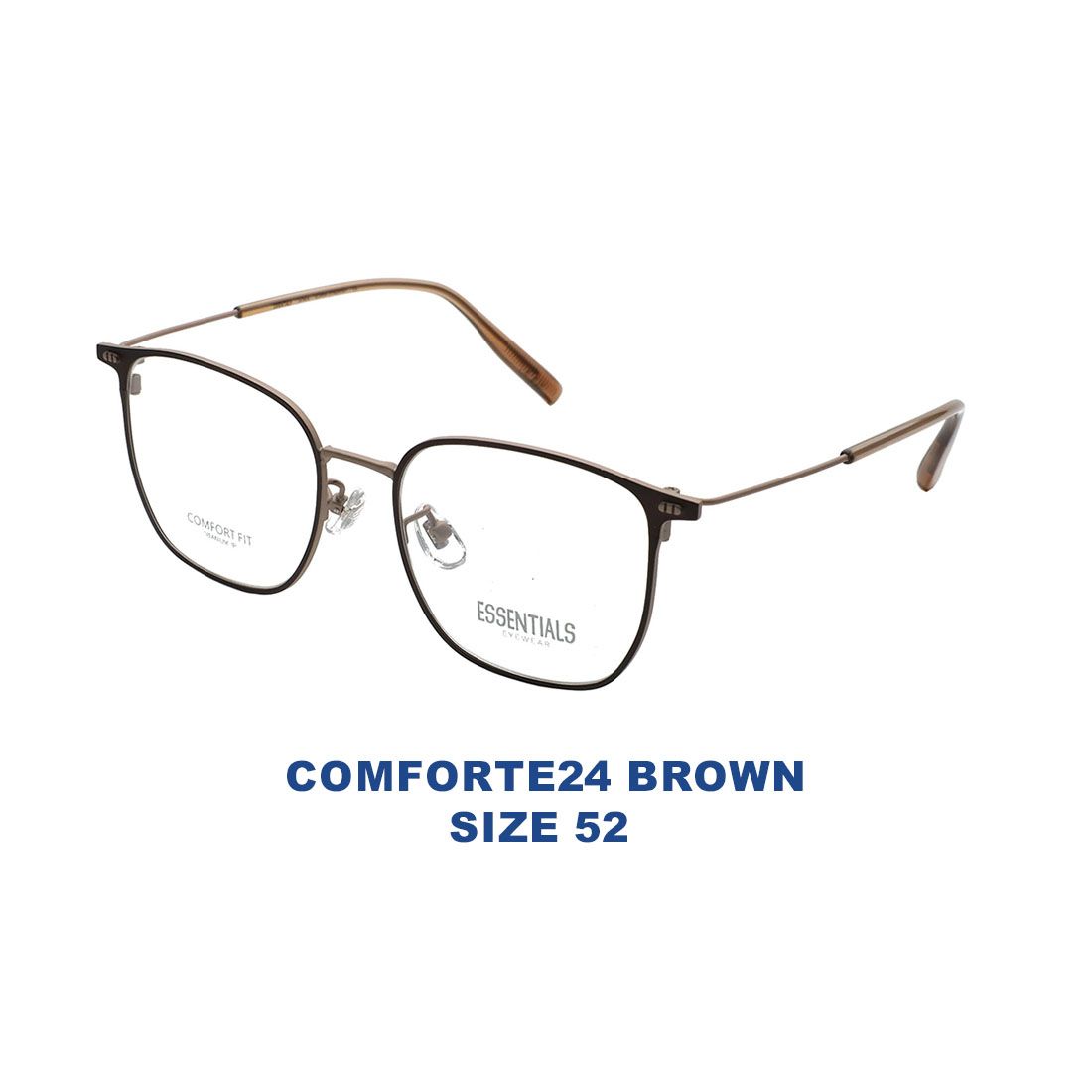  Gọng kính ESSENTIALS COMFORTE24 BROWN 