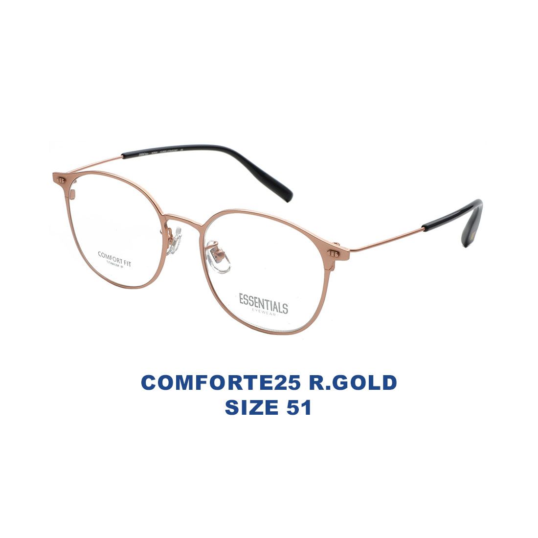  Gọng kính ESSENTIALS COMFORTE25 R.GOLD 