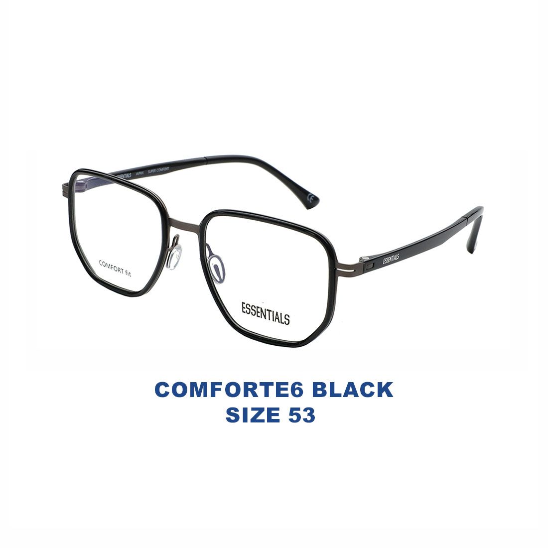 Gọng kính ESSENTIALS COMFORTE6 BLACK