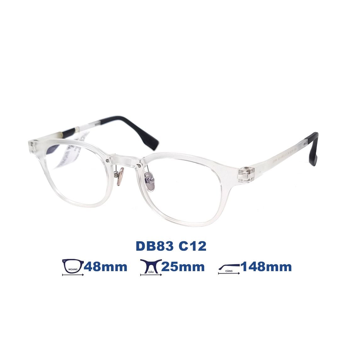 Gọng kính BLACK MONSTER DB83 C12