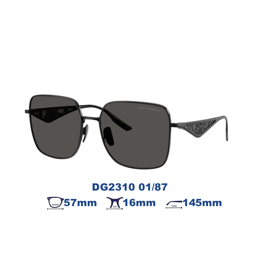  Kính mát Dolce Gabbana DG2310 01/87 