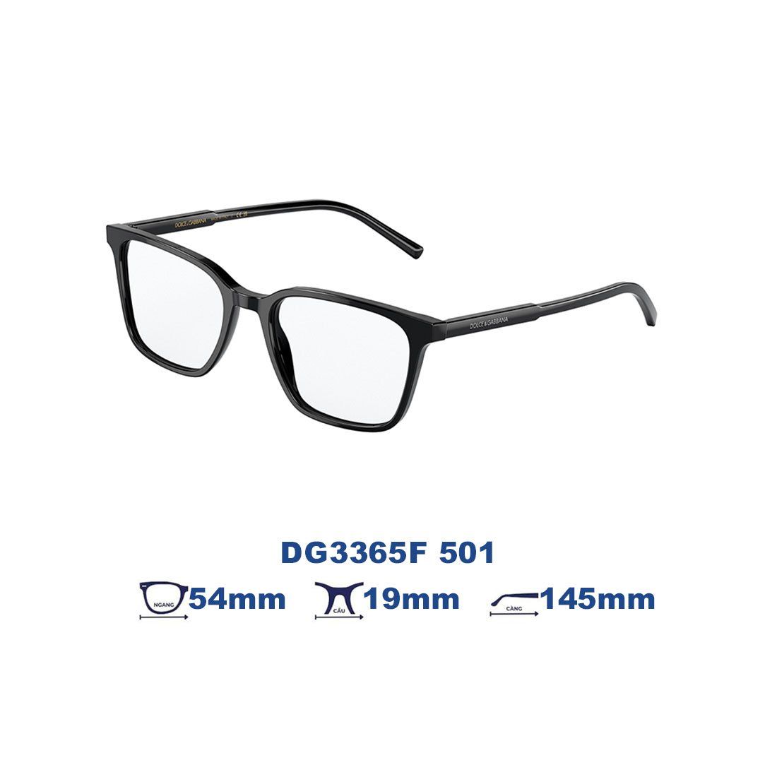  Gọng kính Dolce Gabbana DG3365F 501 
