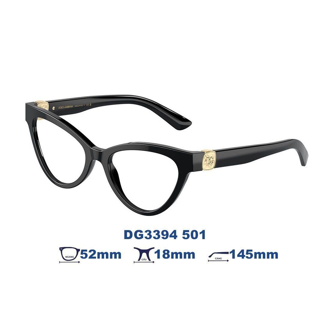 Gọng kính Dolce Gabbana DG3394 501