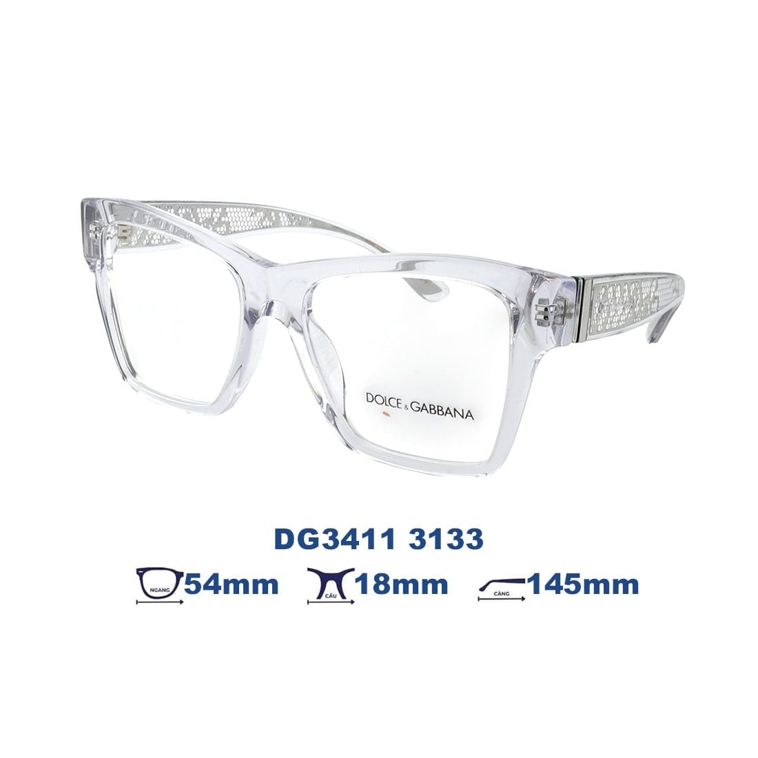  Gọng kính Dolce & Gabbana DG3411 3133 