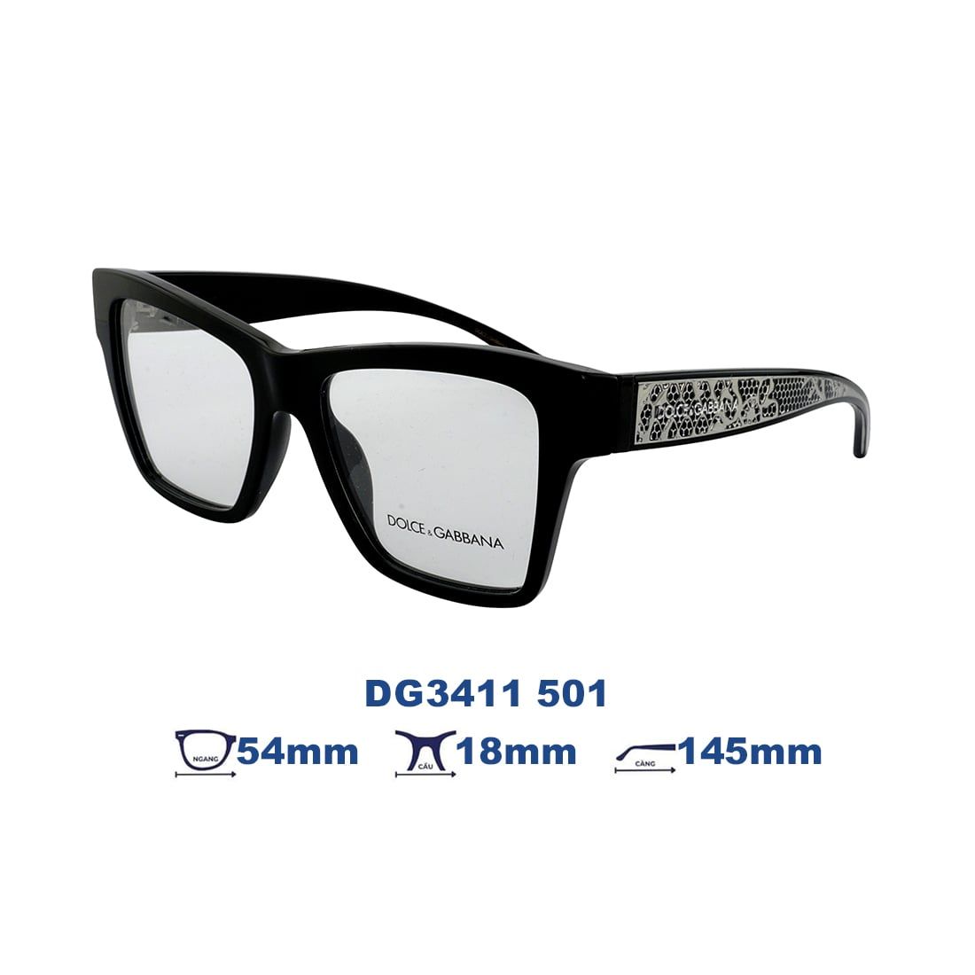 Gọng kính Dolce & Gabbana DG3411 501