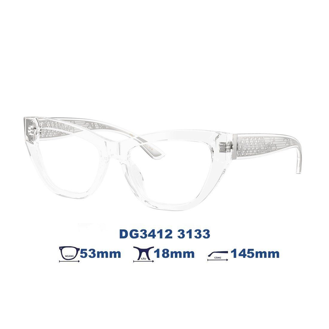 Gọng kính Dolce Gabbana DG3412 3133