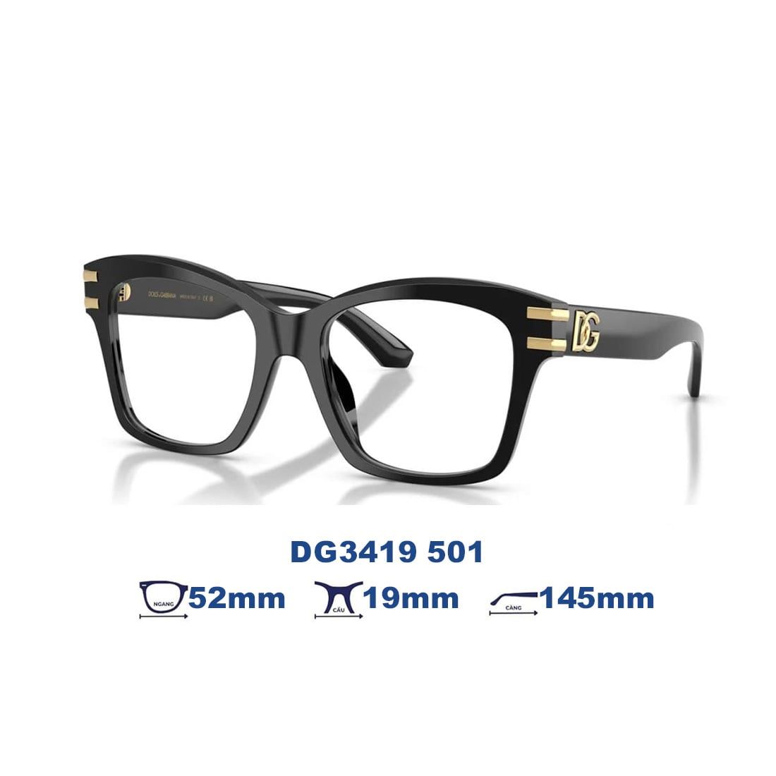Gọng kính Dolce & Gabbana DG3419 501