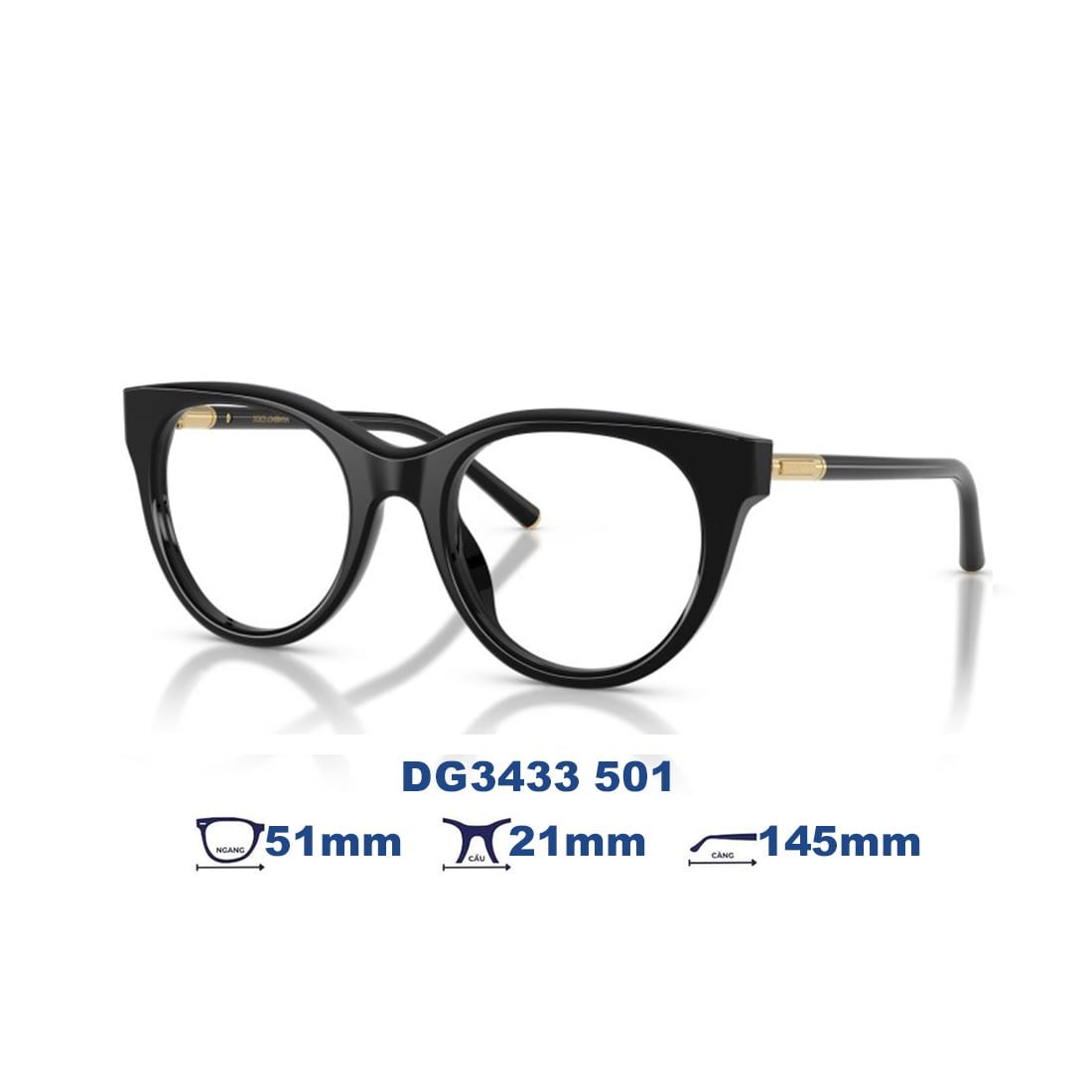  Gọng kính Dolce & Gabbana DG3433 501 