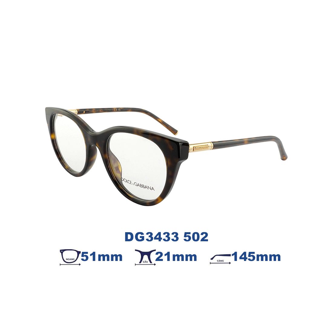  Gọng kính Dolce & Gabbana DG3433 502 