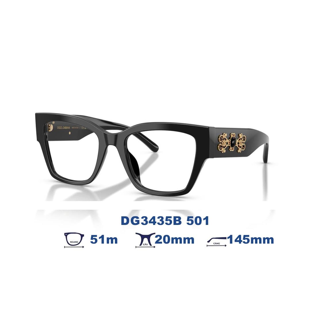 Gọng kính Dolce & Gabbana DG3435B 501