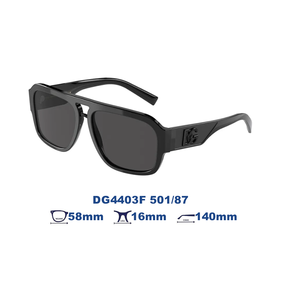  Kính mát Dolce Gabbana DG4403F 501/87 