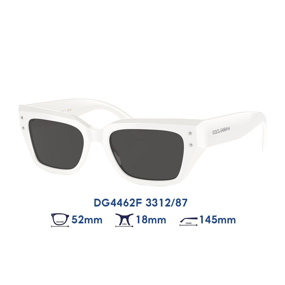 Kính mát Dolce & Gabbana DG4462F 3312/87