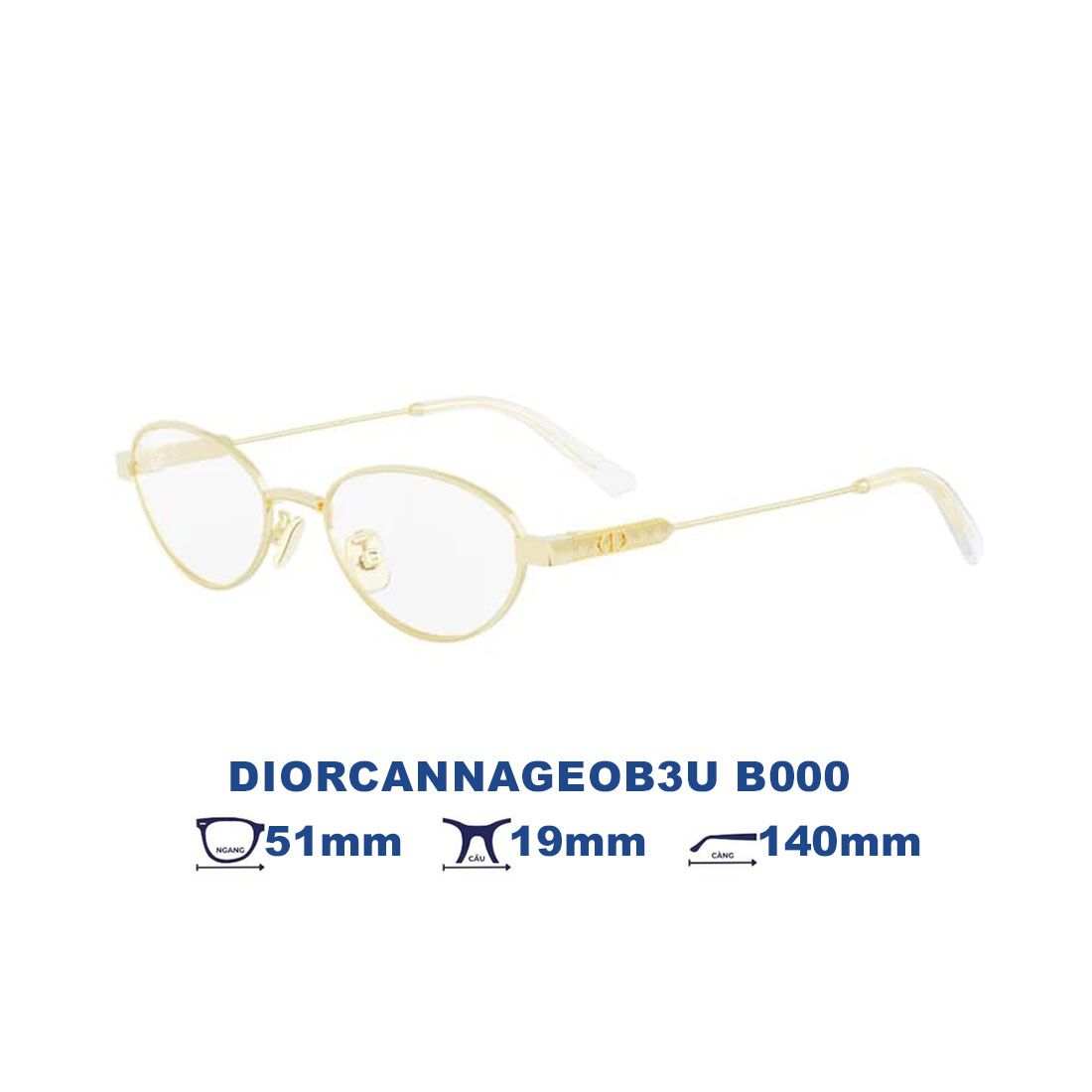 Gọng kính DIOR DIORCANNAGEOB3U B000