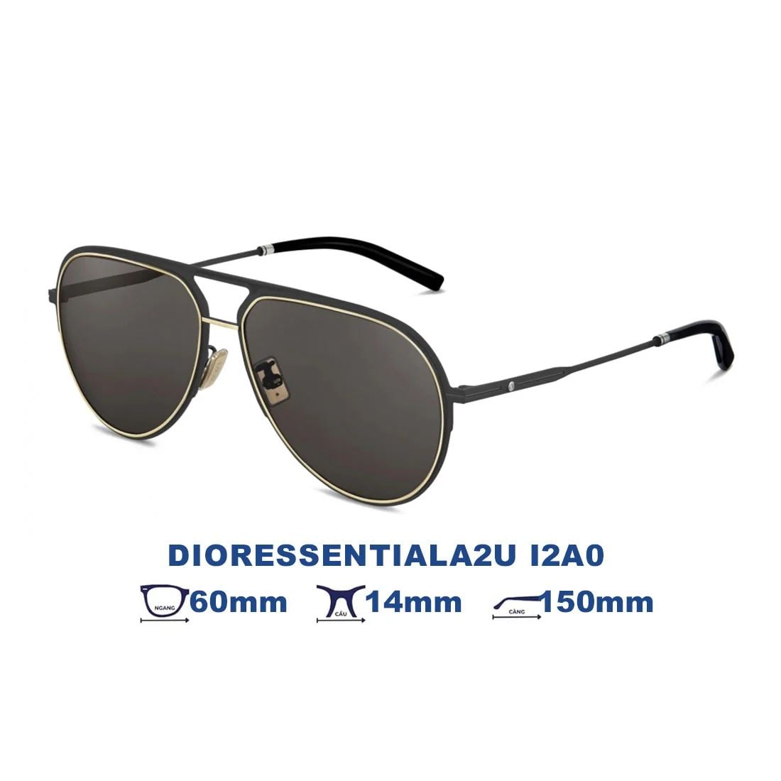 Kính mát Dior DIORESSENTIALA2U I2A0 - Đen