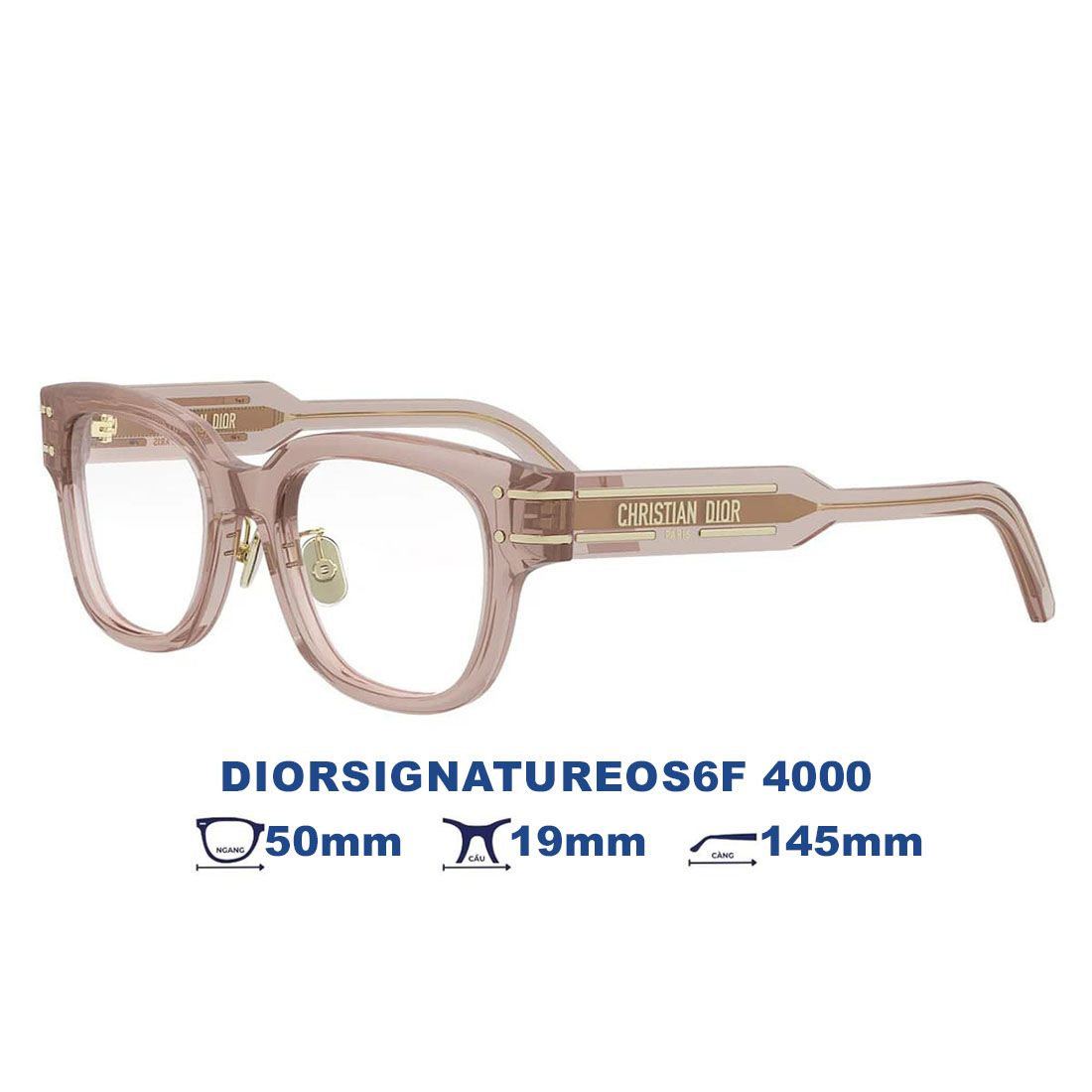 Gọng kính Dior DIORSIGNATUREOS6F 4000 góc chính diện