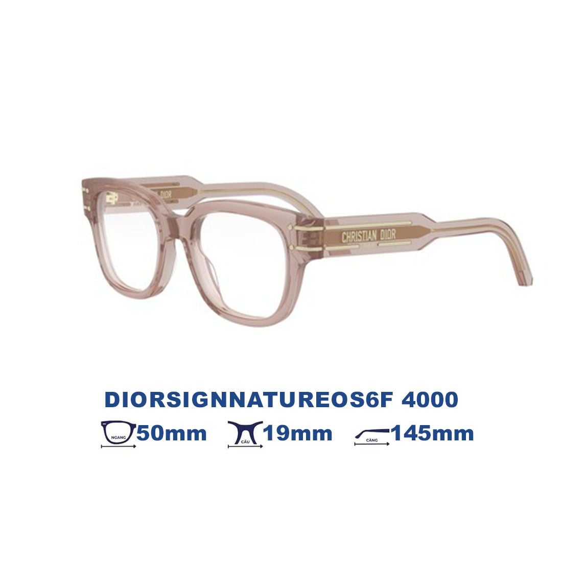 Gọng kính Dior DIORSIGNNATUREOS6F 4000 góc chính diện