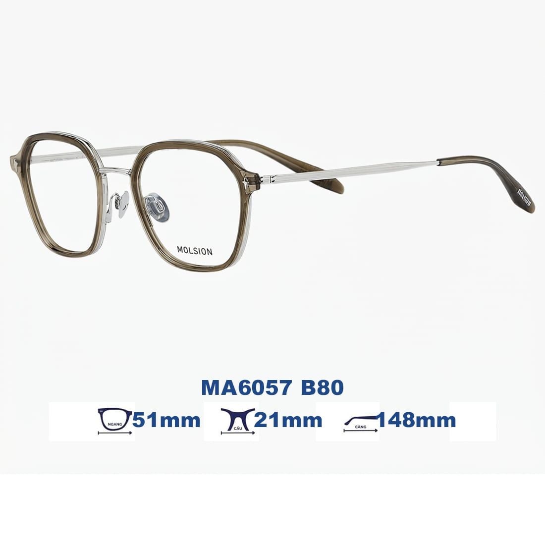 Gọng kính MOLSION MA6057 B80