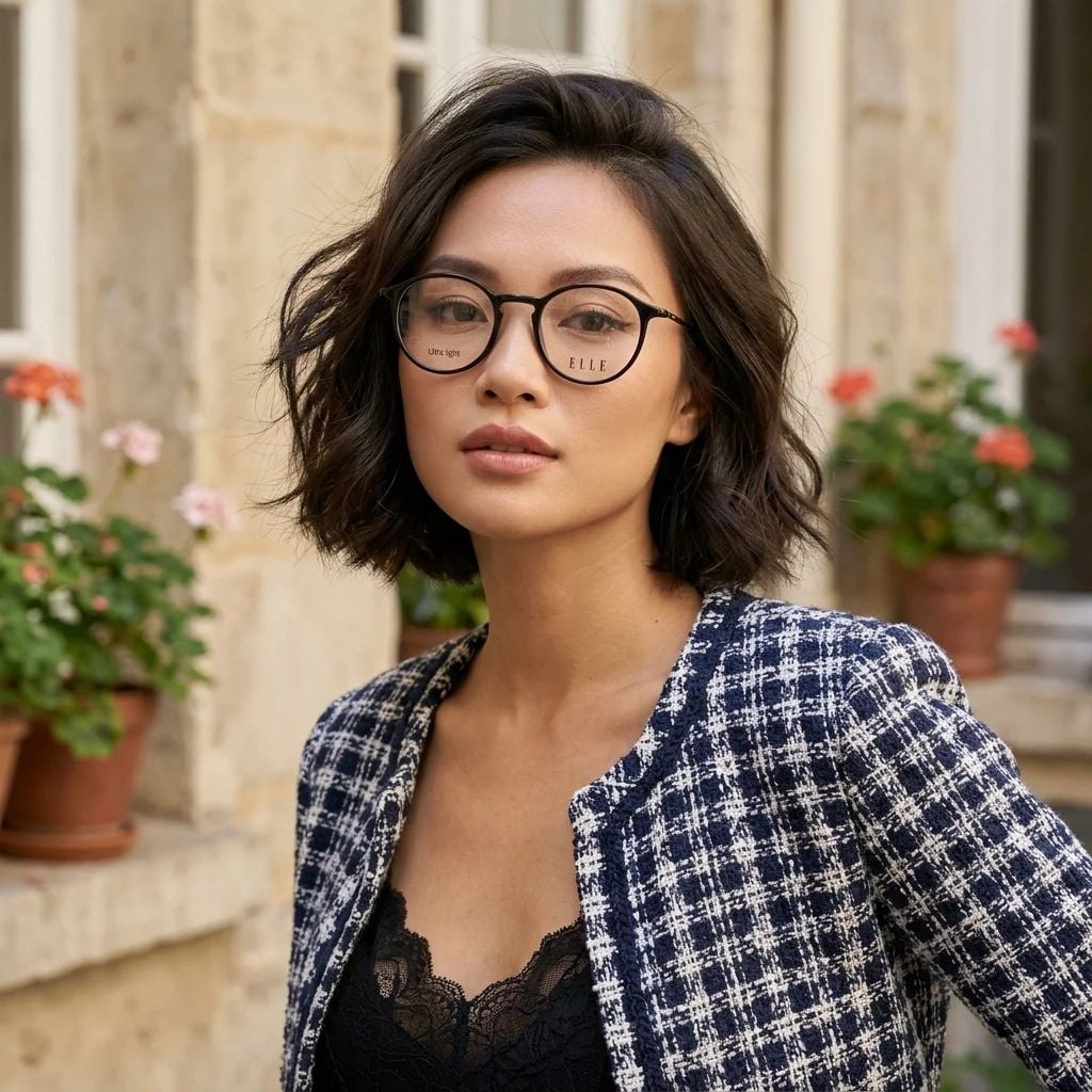 Gọng Kính ELLE EL43001 48 BK