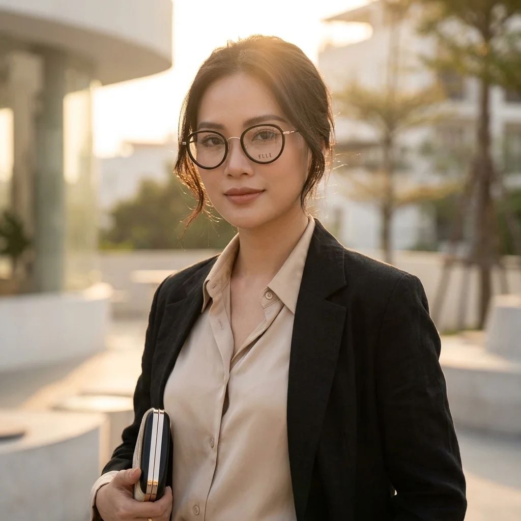 Gọng Kính ELLE EL43019 49 BK