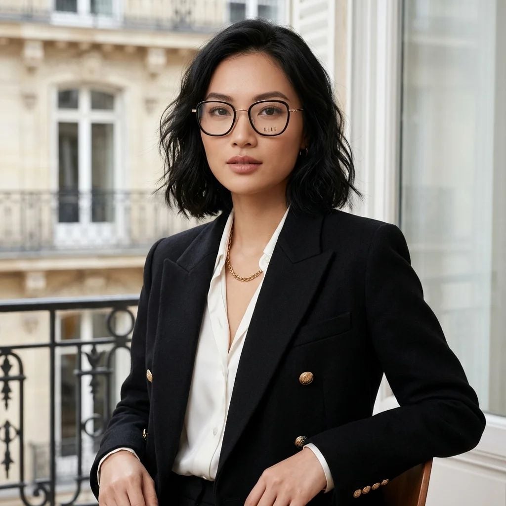 Gọng Kính ELLE EL43020 49 BK