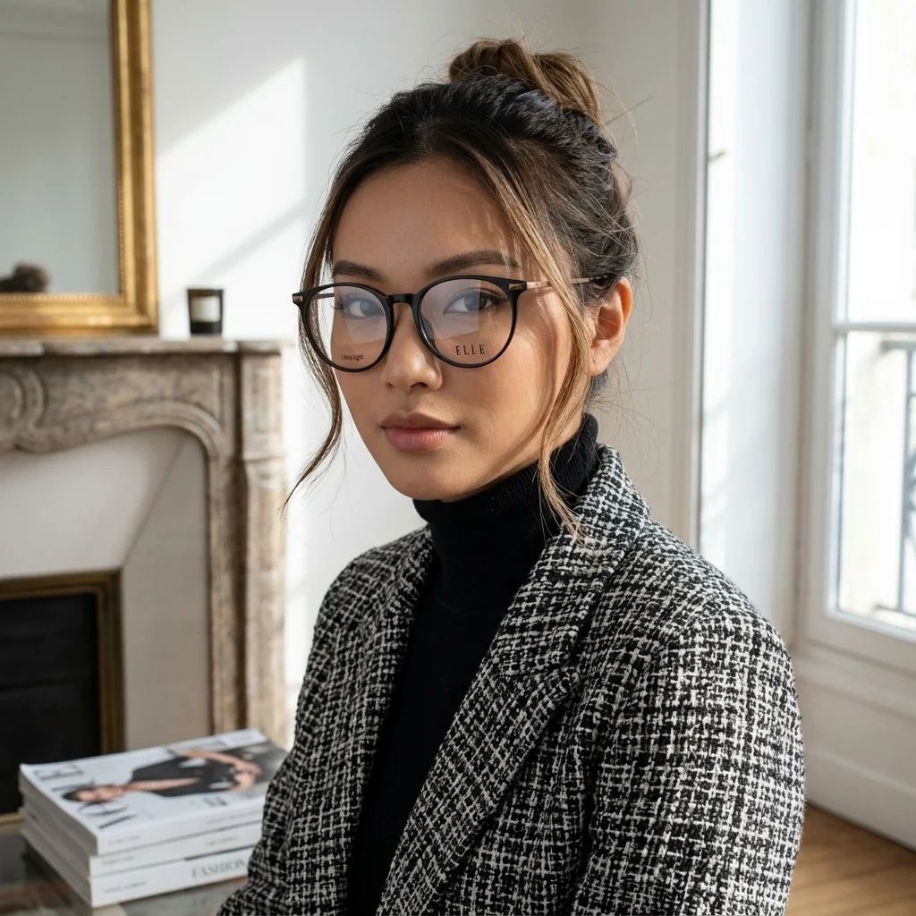 Gọng Kính ELLE EL43022 51 BK