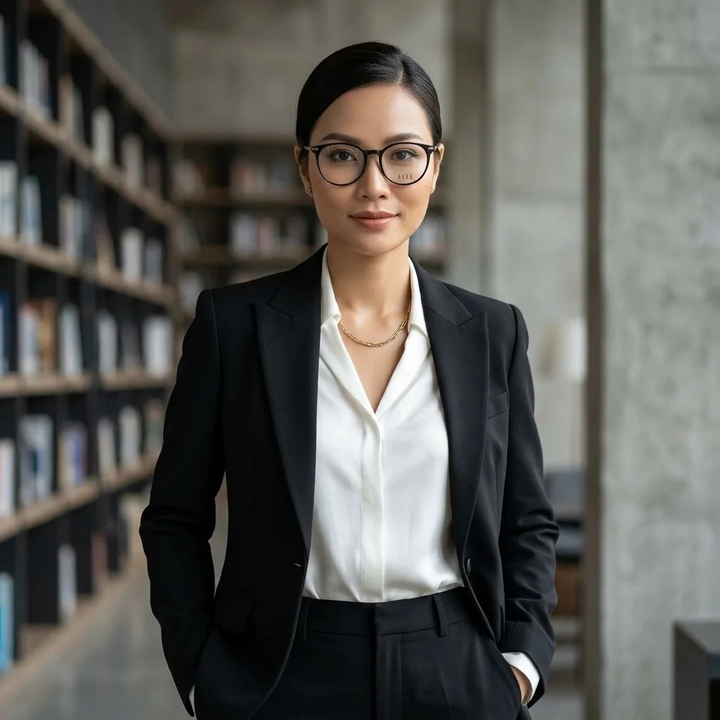 Gọng Kính ELLE EL43022 51 BK