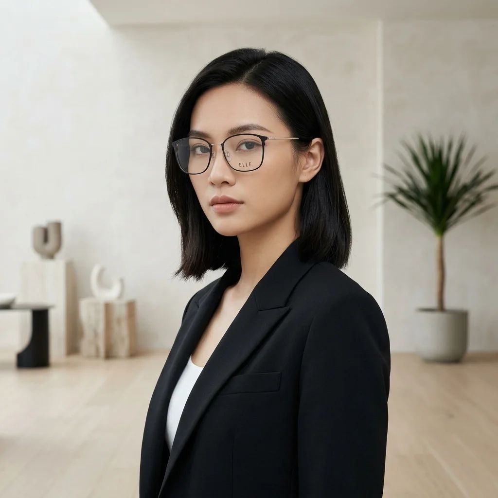Gọng Kính ELLE EL43023 53 BK