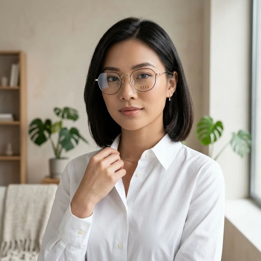 Gọng Kính ELLE EL43024 49 BK