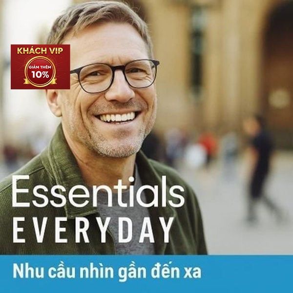  Tròng Đánh Essilor Essentials Everyday Plus Váng Phủ Max AZ - Tiện dụng cho mọi ngày 