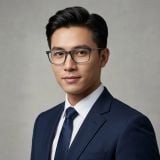 Gọng kính Esprit ET21062 507 – người mẫu đeo kính