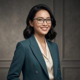 Gọng kính Esprit ET33443 505 – người mẫu đeo kính
