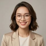 Gọng kính Esprit ET33522 508 – người mẫu đeo kính