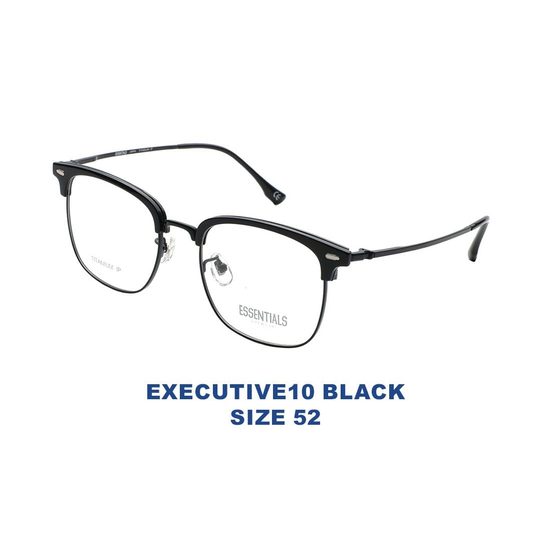  Gọng kính ESSENTIALS EXECUTIVE10 BLACK 