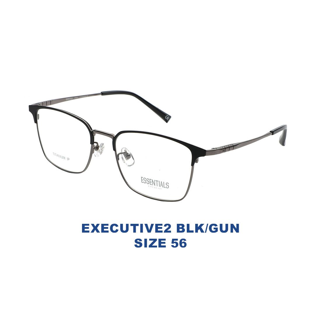  Gọng kính ESSENTIALS EXECUTIVE2 BLK/GUN 