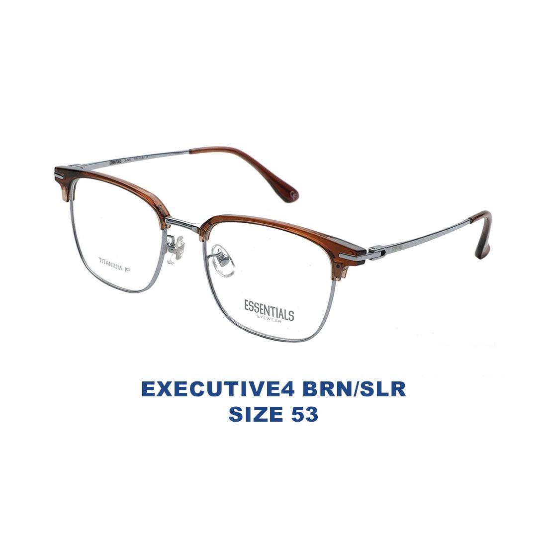  Gọng kính ESSENTIALS EXECUTIVE4 BRN/SLR 