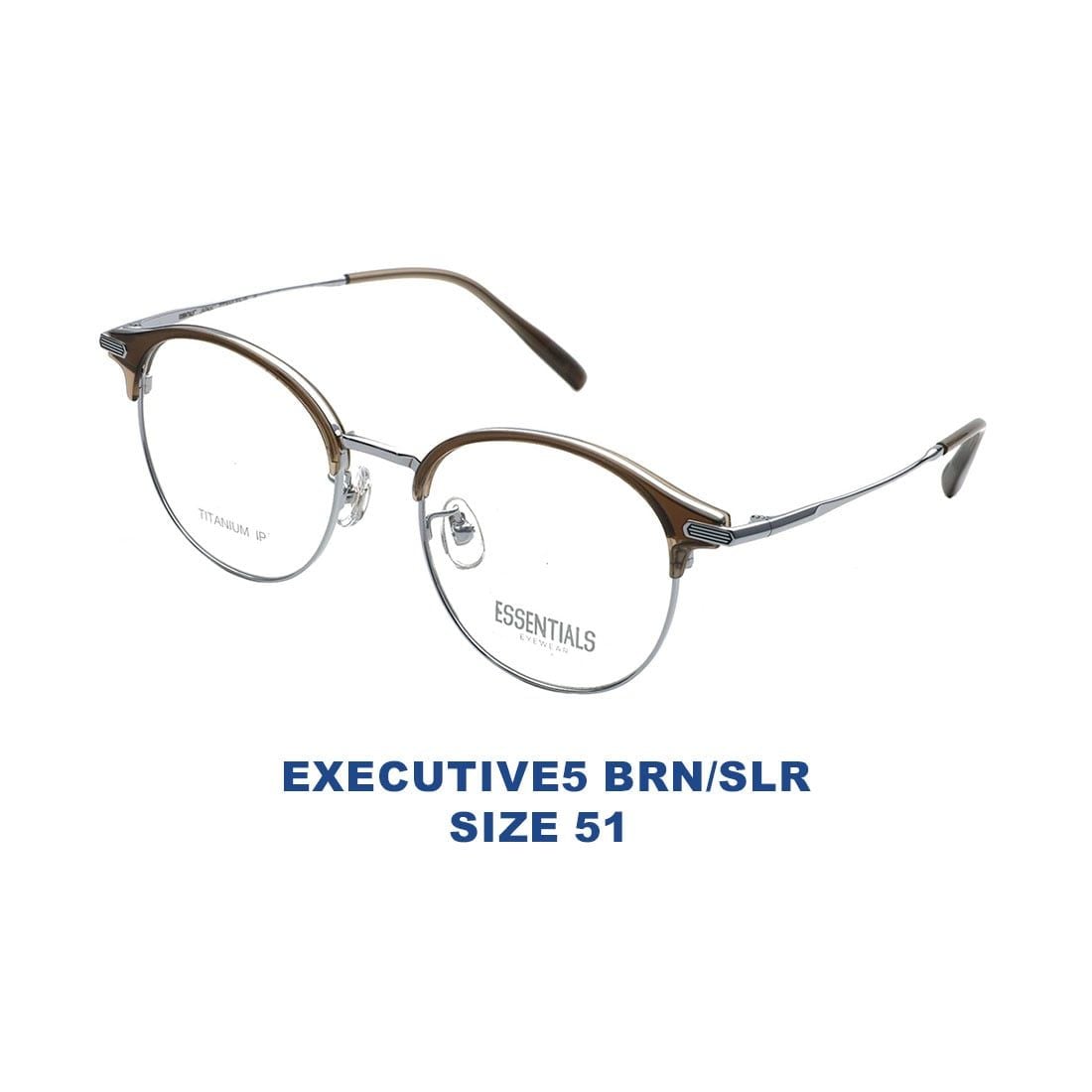  Gọng kính ESSENTIALS EXECUTIVE5 BRN/SLR 