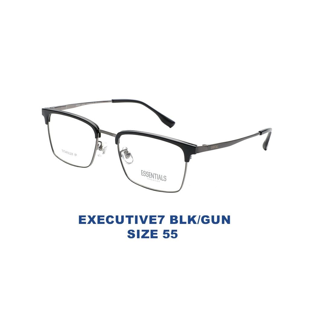 Gọng kính ESSENTIALS EXECUTIVE7 BLK/GUN