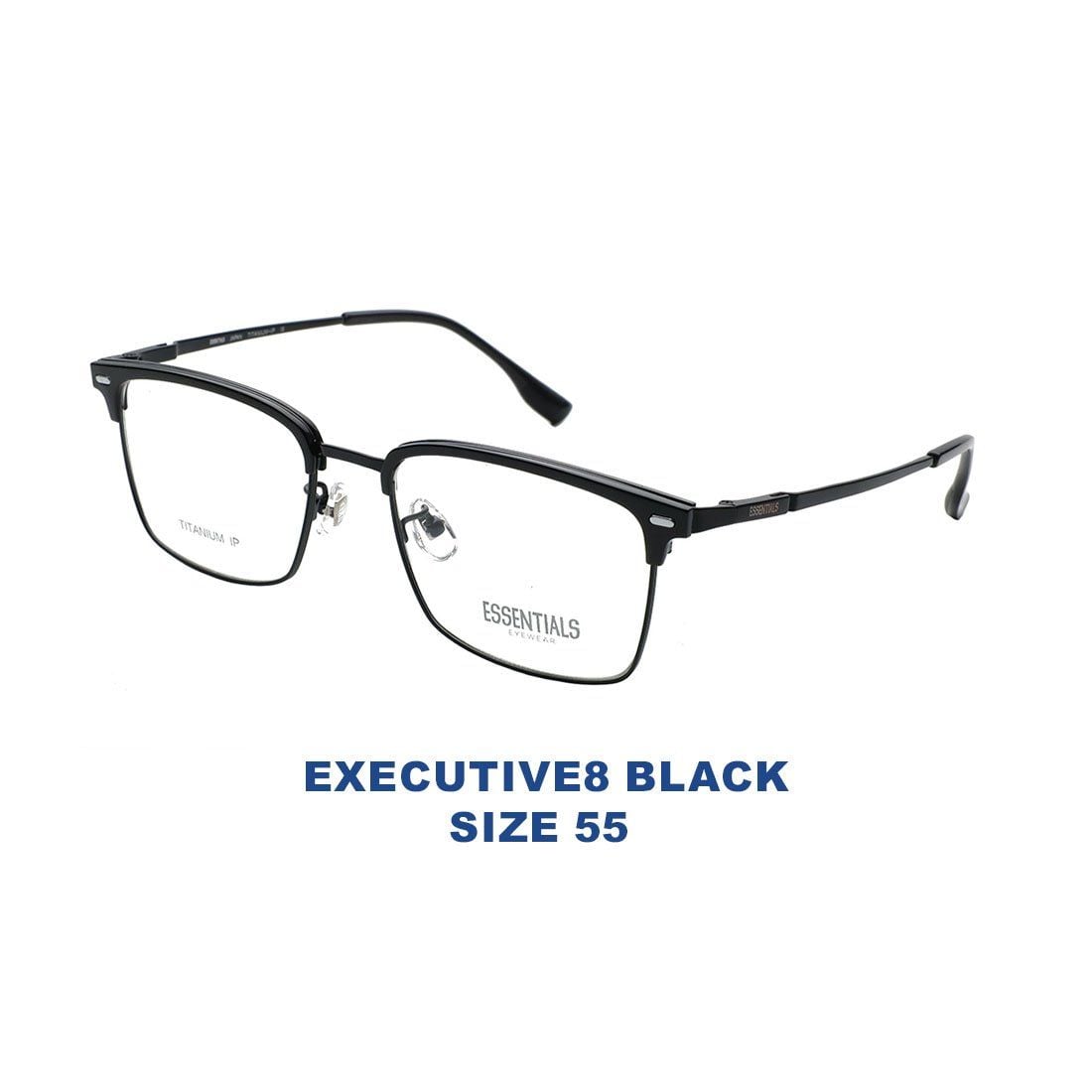  Gọng kính ESSENTIALS EXECUTIVE8 BLACK 