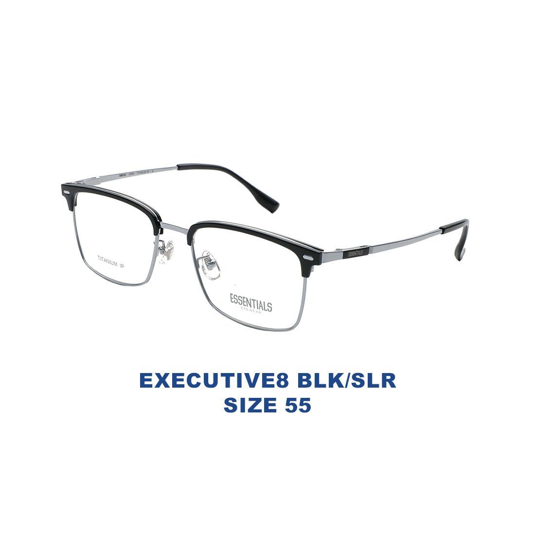  Gọng kính ESSENTIALS EXECUTIVE8 BLK/SLR 