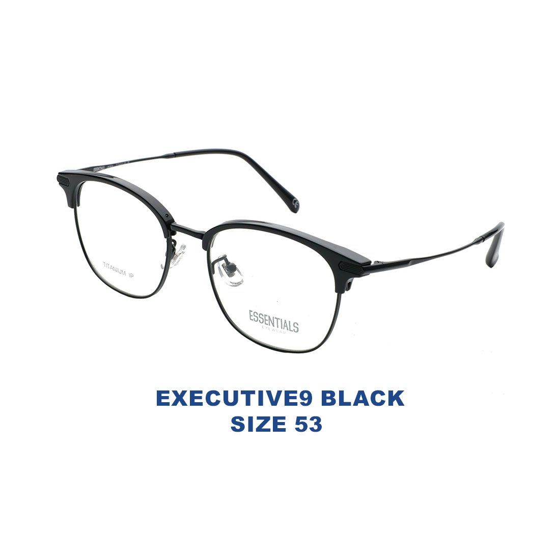  Gọng kính ESSENTIALS EXECUTIVE9 BLACK 