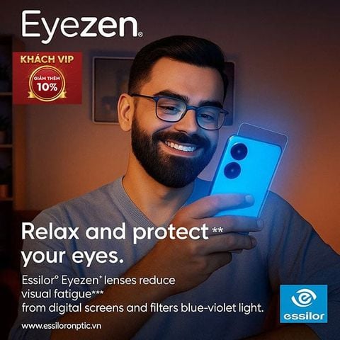Tròng Kính Essilor Eyezen Váng Crizal Rock - Đủ Chiết Suất & Công Nghệ