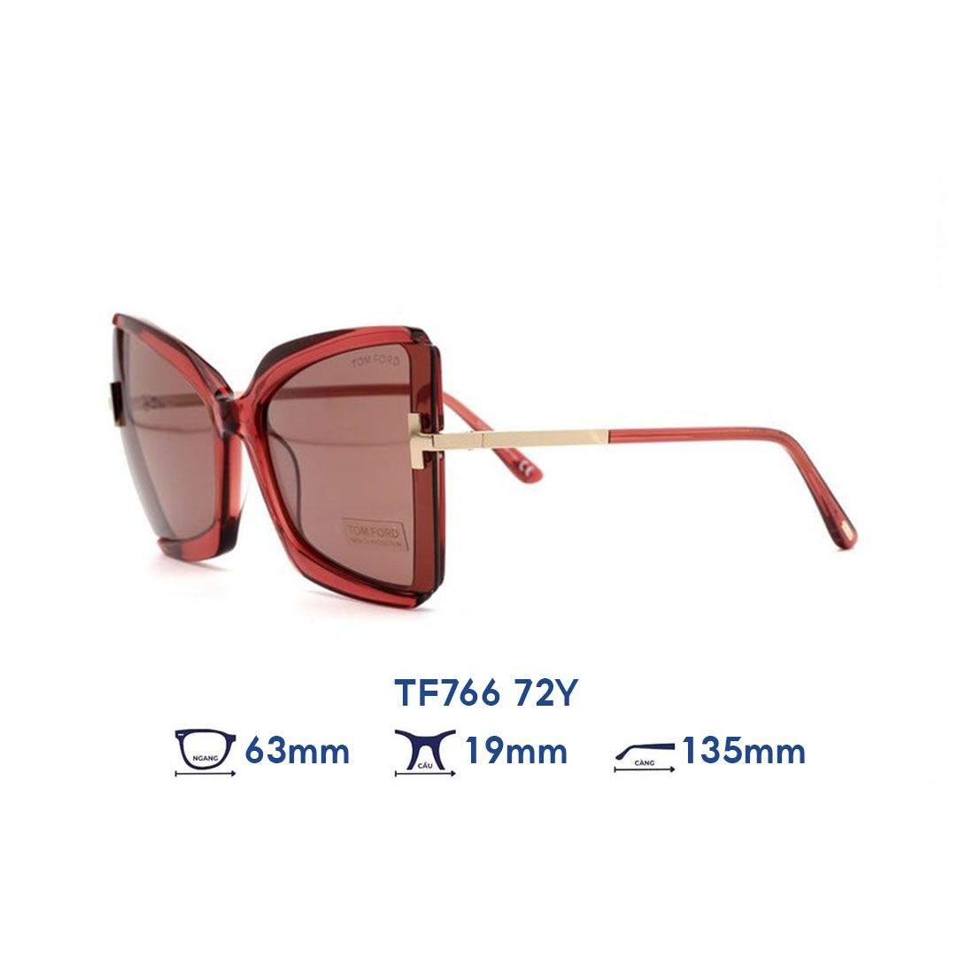  Kính mát Tom Ford TF766 72Y 